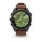 Умные часы GARMIN FENIX 8 PRO 47mm Amoled Sapphire Lens Titanium With Chestnut Leather Band Plus Pabble gray silicone