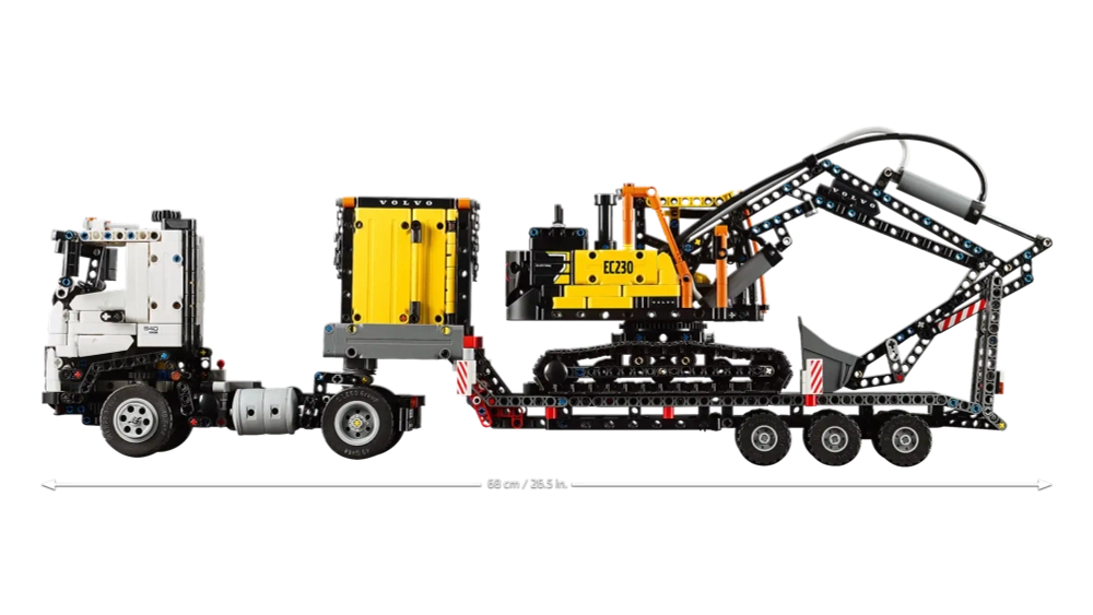 Конструктор LEGO Technic 42175 Грузовик Volvo FMX и электрический экскаватор EC230