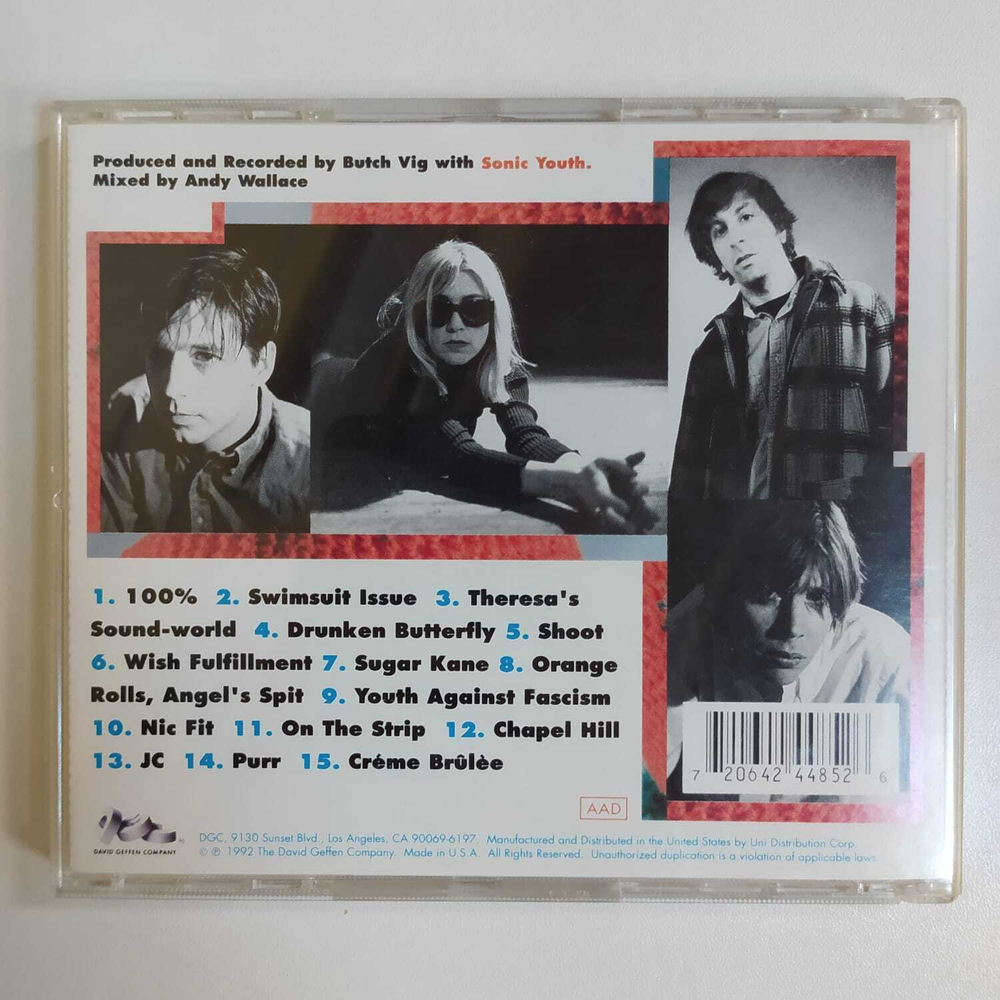 CD Sonic Youth - Dirty (США 1992г.)