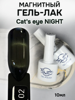FOR YOU Гель лак для ногтей Cat's eye NIGHT № 02