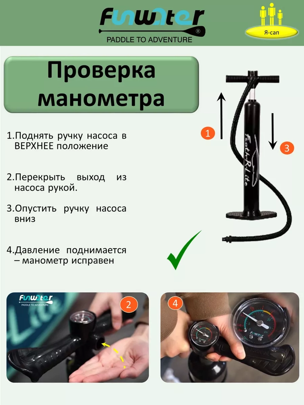 Сапборд надувной сап борд, sup FunWаtеr с сидушкой 330 см