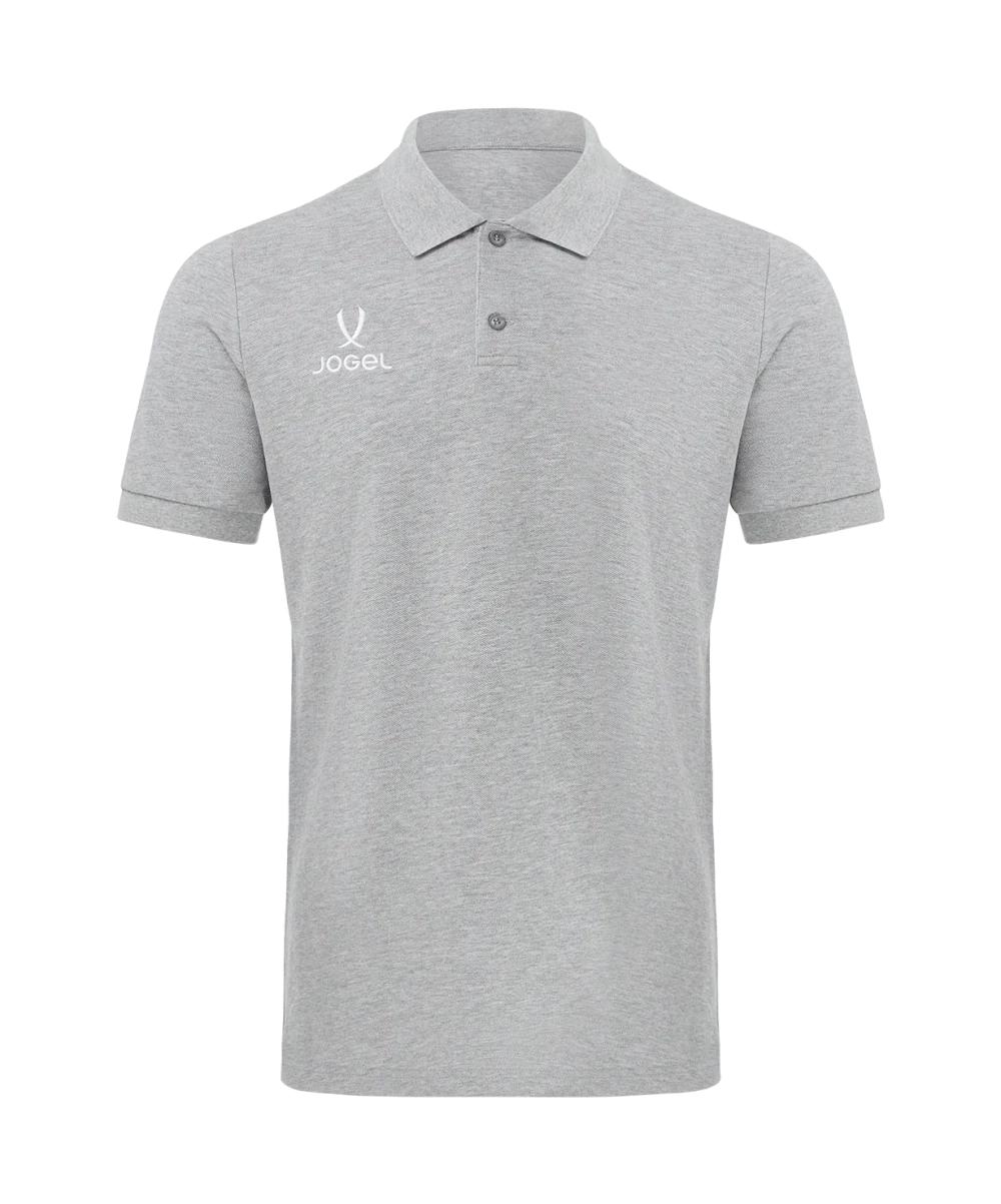Поло Jogel ESSENTIAL Cotton Polo-K, серый меланж 91m