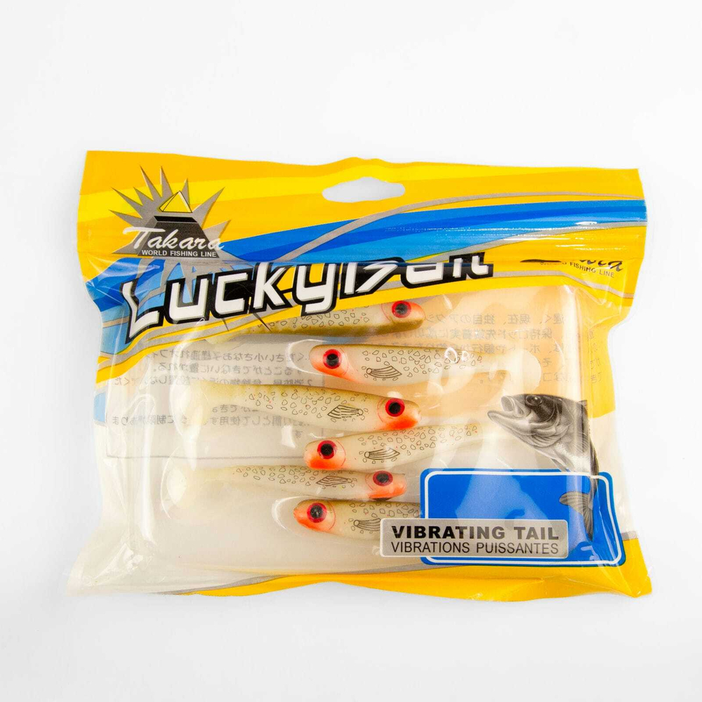 Твистер Takara LuckyBait 5107, 7.5см, 3.6гр (6шт/уп)