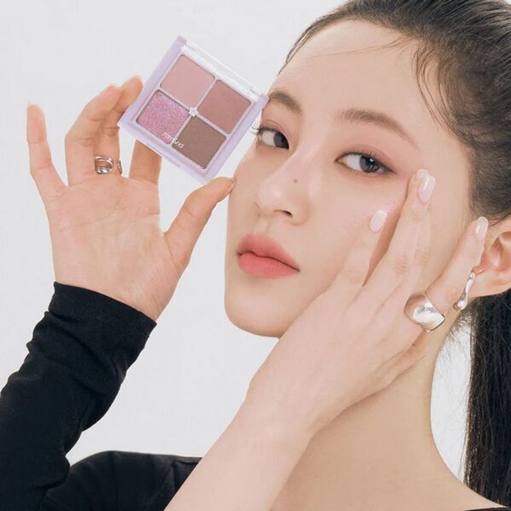 Компактная палетка теней для век Rom&Nd Better Than Eyes #N02 Dry Violet, 7гр