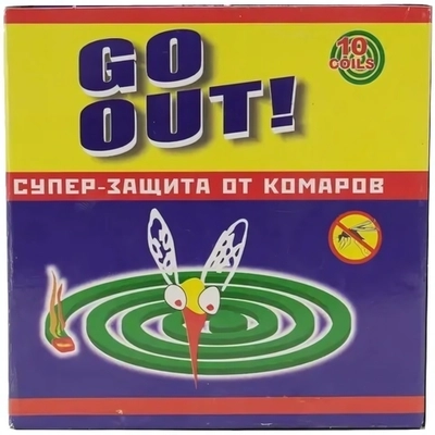Спираль от комаров классическая «Go Out» 10 шт
