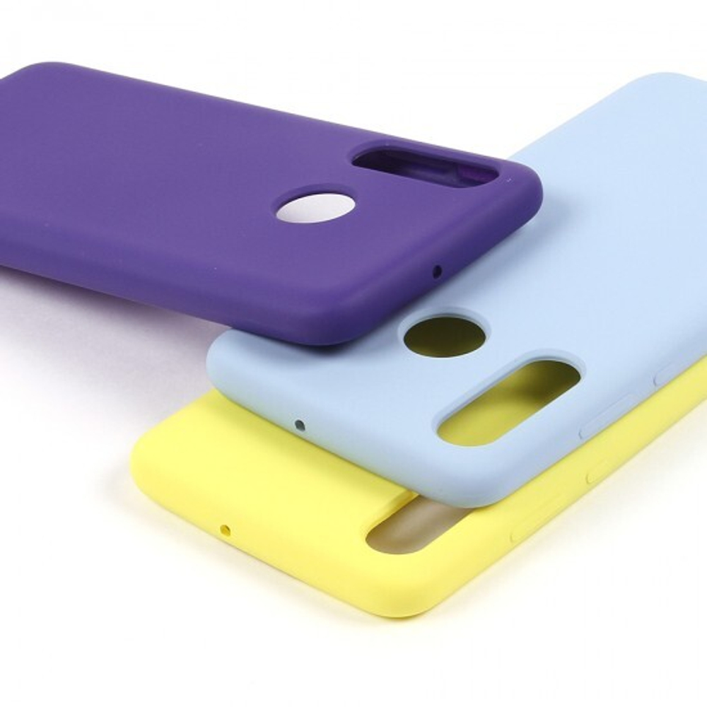 Панель Soft Touch для Huawei P30 Lite, 007002 Светло-голубой