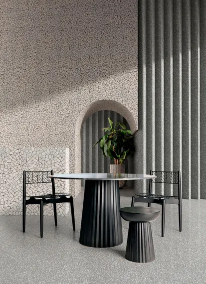 Столик VICAL Plisse, 38з38х46 см, черное дерево