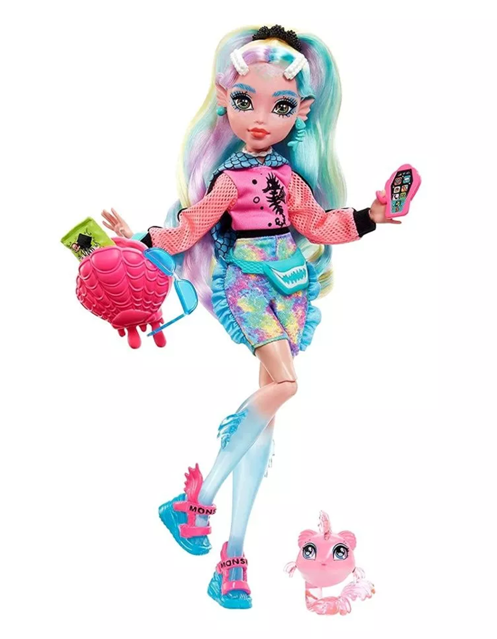 Кукла Монстер Хай Лагуна Блю 3 поколение | Monster High Lagoona Blue HHK55 базовая g3 кукла-персонаж (6+)