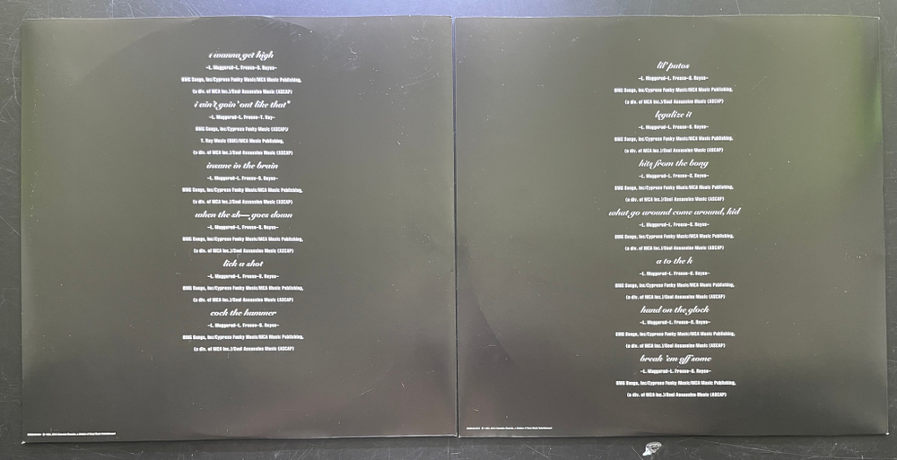Cypress Hill ‎– Black Sunday 2LP (Европа 2018г.)