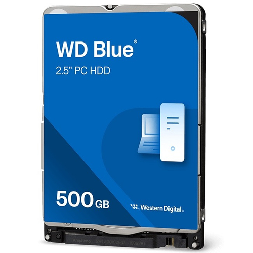 Жесткий диск HDD 2.5" 500Gb, SATA-III, Western Digital, 128Mb, 5400rpm, WD Blue Mobile (WD5000LPZX)