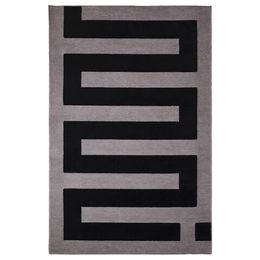 Безворсовый ковер IKEA BLASKATA (БЛОСКАТА), Черный / Серый, 160х105 см