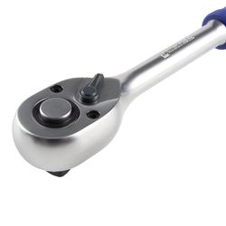 МАСТАК (010-41620H) Трещотка 1/2", 72 зубца, флажковая с кнопкой