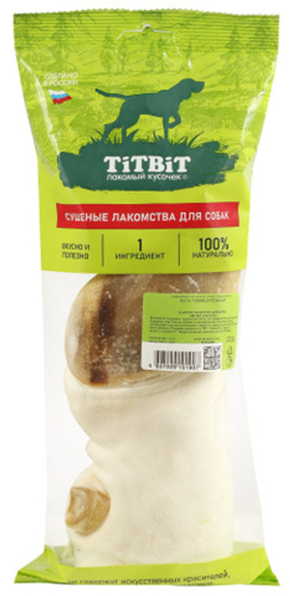 TITBIT Лакомство для собак Нога говяжья резаная, 312 г