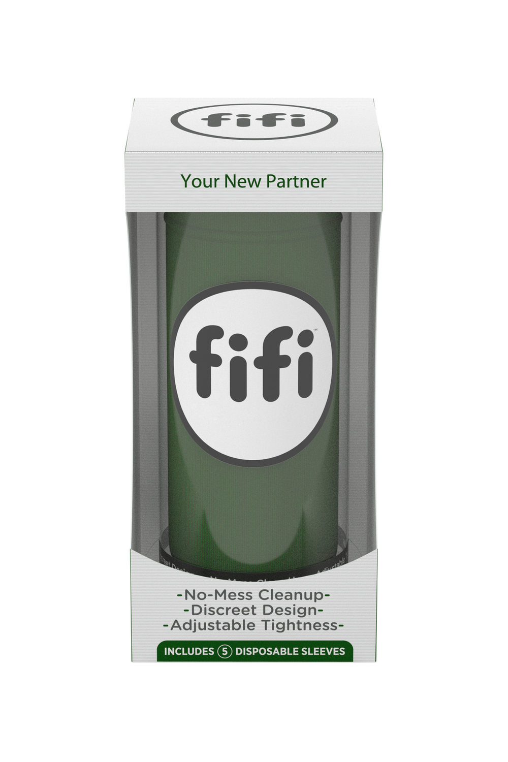 Мастурбатор нереалистичный FIFI MALE, текстиль, зелёный