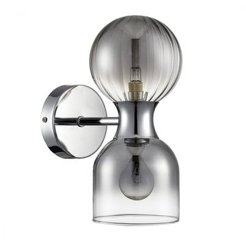 Бра 1*G9 + 1*E14 8114/2W хром/дымчатый Moderni Tauna Lumion