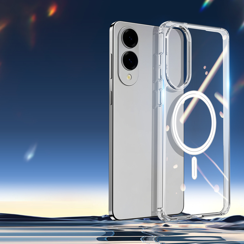 Защитный прозрачный чехол с MagSafe для Samsung Galaxy S25 Edge, серия Clin Mag Series от Dux Ducis