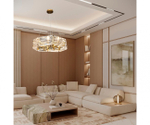 07598-70,36 Люстра Тира латунь d68 h150 E14 8*40W. ТМ Kink Light