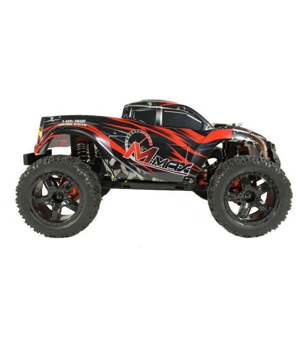 Радиоуправляемый монстр Remo Hobby MMAX PRO UPGRADE (красный) 4WD 2.4G 1/10 RTR