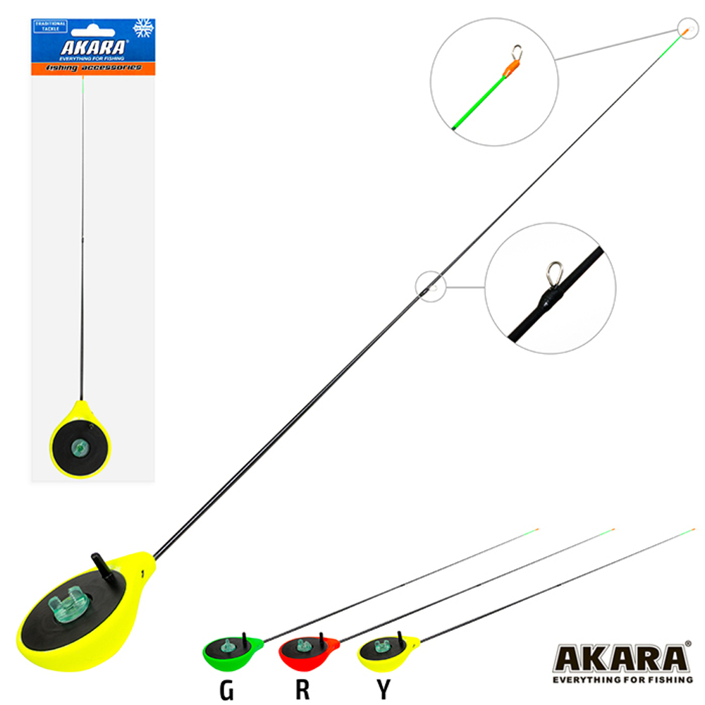 Удочка зимняя Akara Finezza L (1,0-3,6 гр.) Yellow