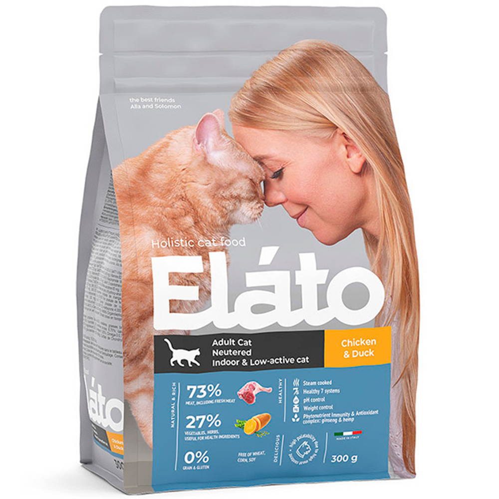 Elato Holistic для стерилизованных и малоактивных кошек