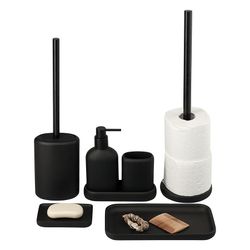 Держатель для туалетной бумаги Slim, черный