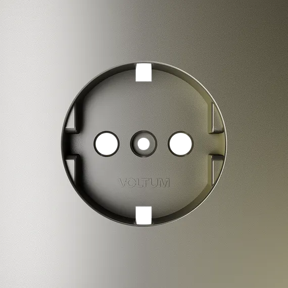 Накладка для розетки с заземлением Voltum S70 Шелк VLS000604