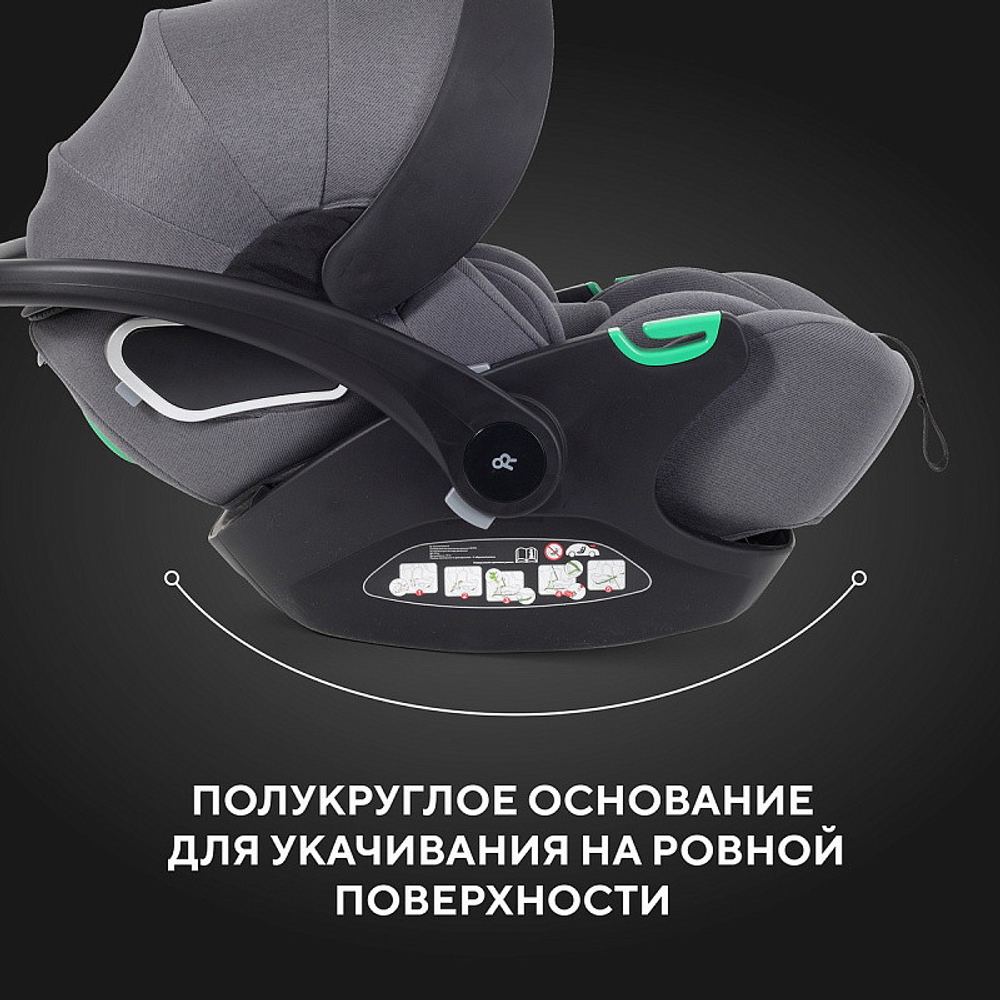Детская коляска Rant Flex Therm Soft 3 в 1 с автокреслом Evomax Grey Forest Green
