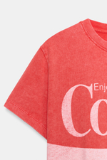 ФУТБОЛКА С ЭФФЕКТОМ ПОТЕРТОСТИ COCA-COLA® — ZARA