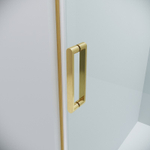Душевое ограждение Grossman Classic 100.K33.04.120.32.00-200.K33.04.80.32.00 (120х80х195) раздвижная,золото сатин,стекло прозрачное,2 места
