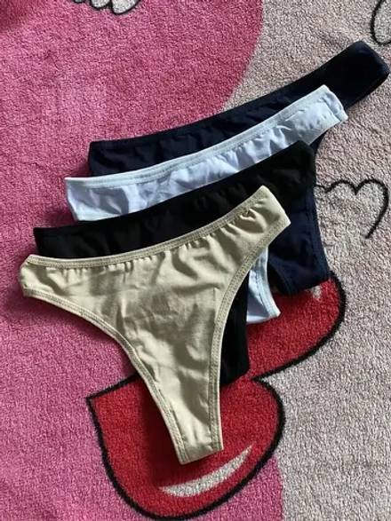 Женские Стринги бежевые XS