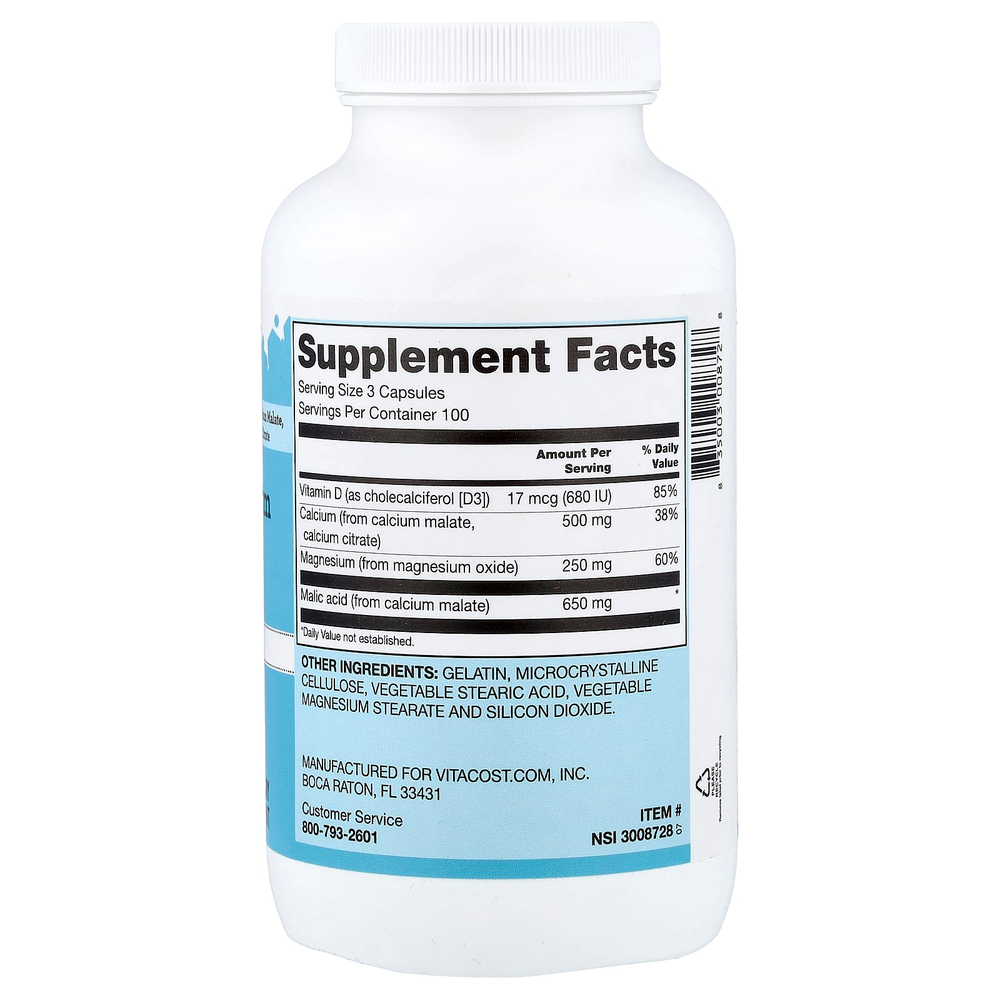 Vitacost, Calcium, Magnesium & Vitamin D3, 300 Capsules