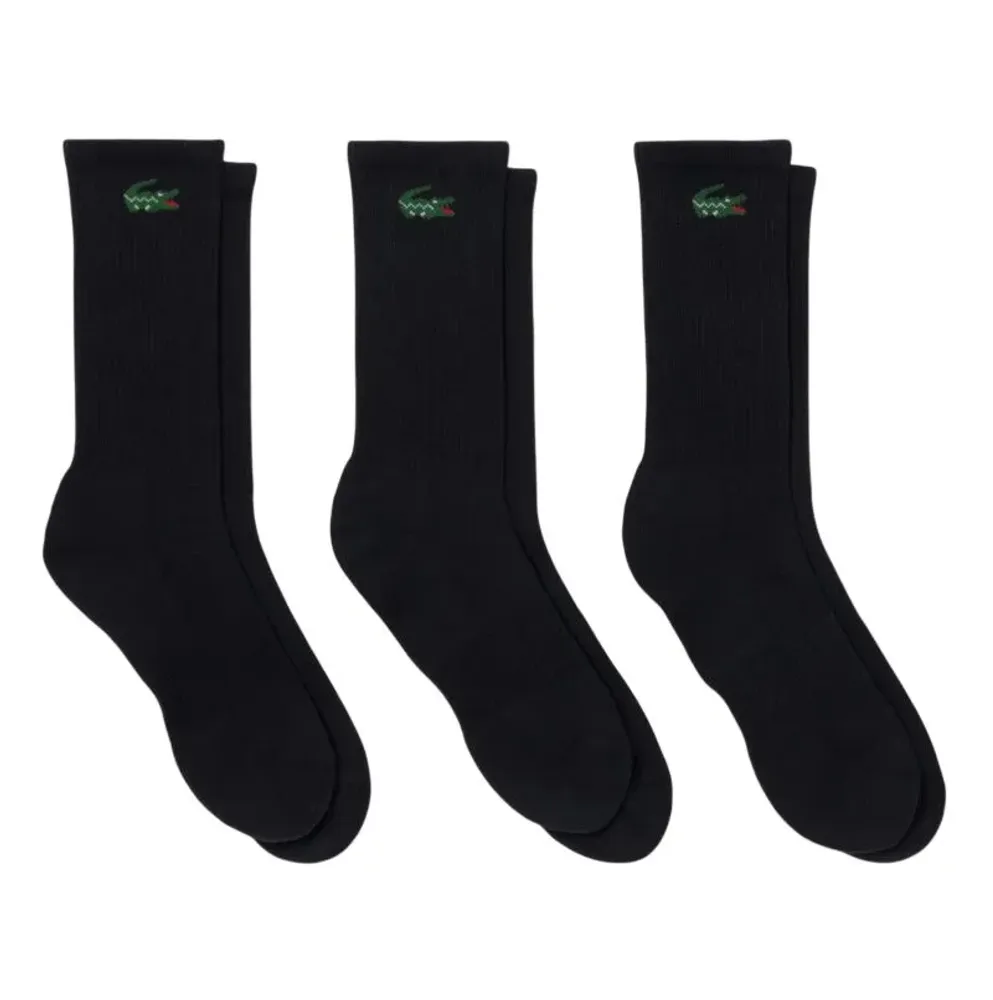 Теннисные носки Lacoste Sport 3P - black