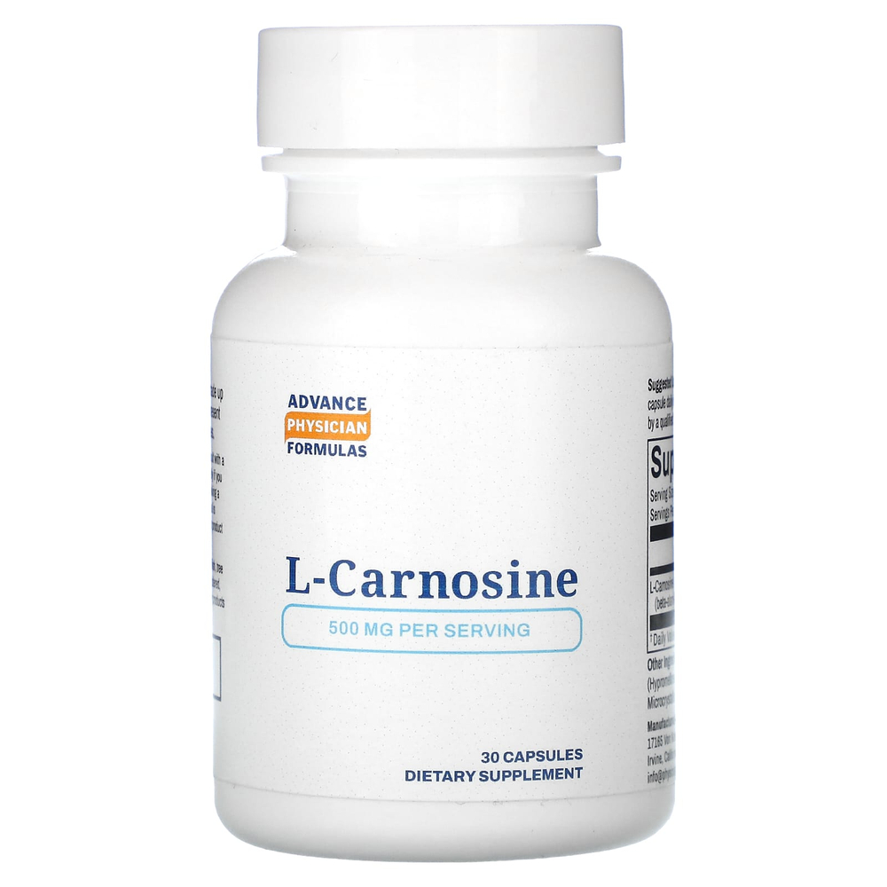 Advance Physician Formulas, L-карнозин, 500 мг, 30 капсул