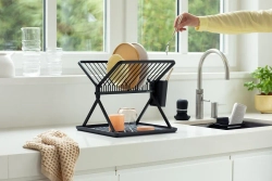 Brabantia Складная сушилка для посуды 37х33см темно-серая 139406