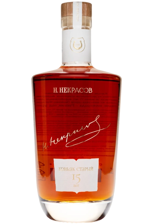 Российский коньяк «Н. Некрасов» КС 15 лет, 0,7 л