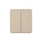Переключатель перекрестный двухклавишный KRANZ Miele Round Шелк KR-78-0733-7