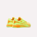Кроссовки женские Reebok Nano X5 EDGE (Салатово-Оранжевые)