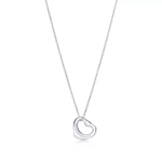 Подвеска из серебра 925 с розовым сапфиром💗, Open heart Pink sapphire 16мм, Tiffany ✨Exclusive ✨В наличии