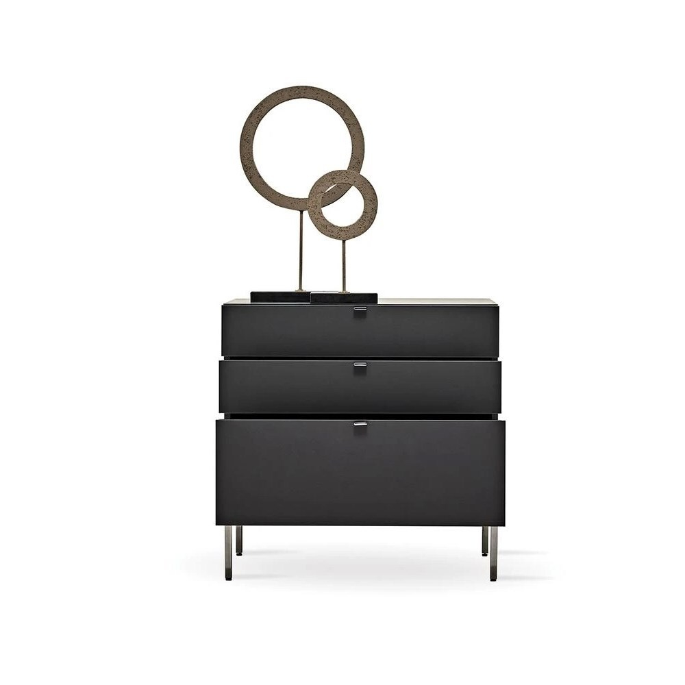 Комод с 3 ящиками черный ENZA HOME LEGATO EH59519