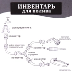 Адаптер-переходник внешний двухразмерный 1/2»-3/4» «Green» ДоброСад