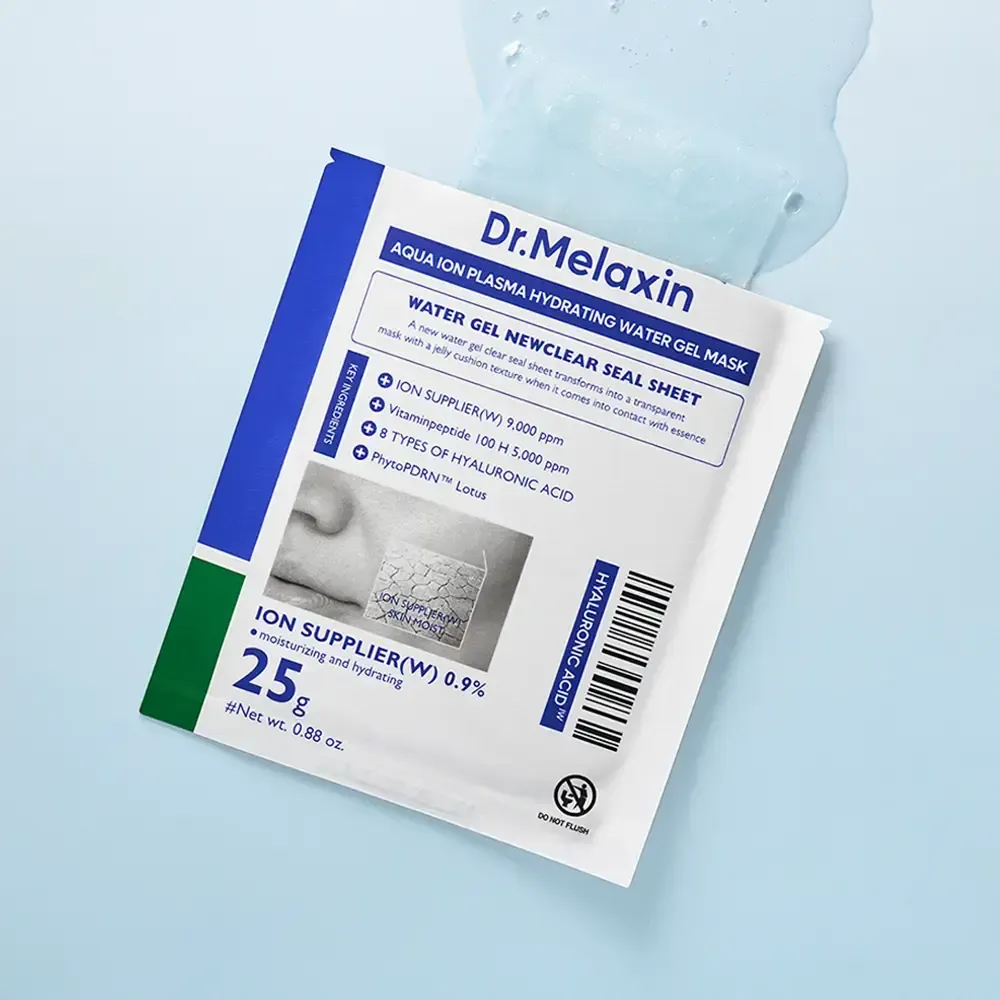 Dr.Melaxin Увлажняющая маска для лица с акво-ионной плазмой Aqua Ion Plasma Hydrating Water Gel Mask 25 гр.