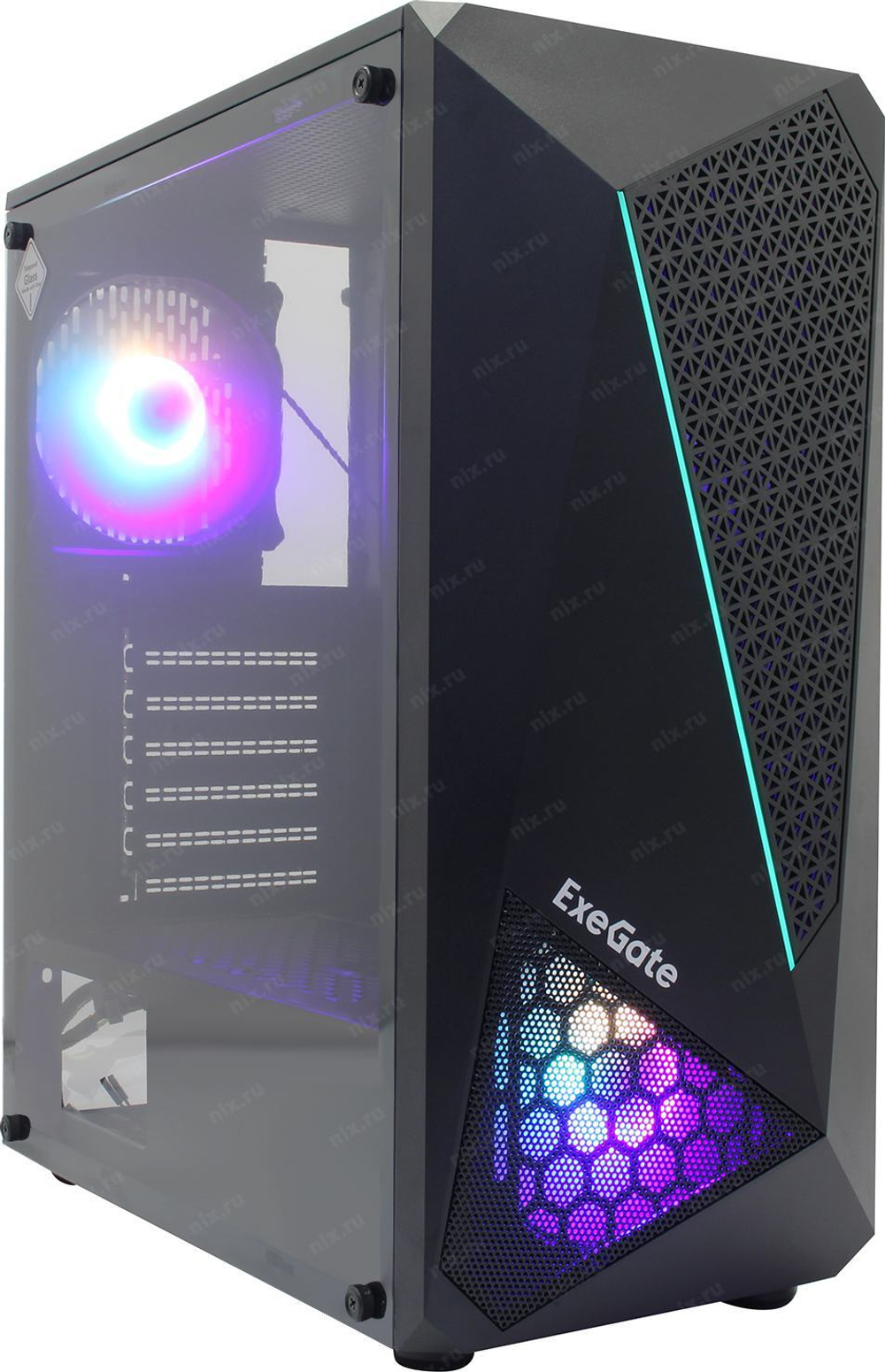 Корпус Miditower Exegate <EVO-8225> Black ATX без БП <EX292858RUS>