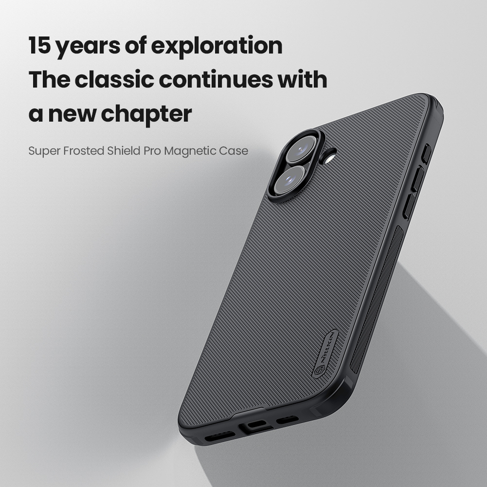 Чехол от Nillkin c MagSafe для смартфона iPhone 16, серия Super Frosted Shield Pro Magnetic Case