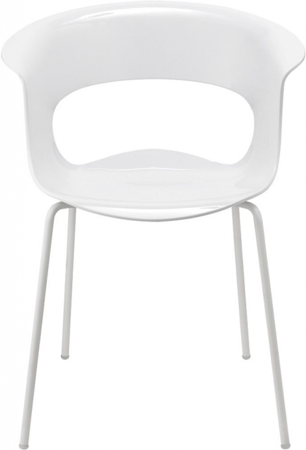 Кресло пластиковое Scab Design Miss B Antishock coated frame, белый