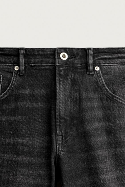 ZARA ДЖИНСЫ SKINNY FIT С РАЗРЕЗАМИ, УГОЛЬНЫЙ