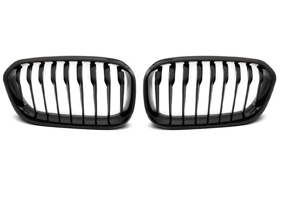 Решетка (ноздри) радиатора GLOSSY BLACK для BMW 1 F20 F21 LCI