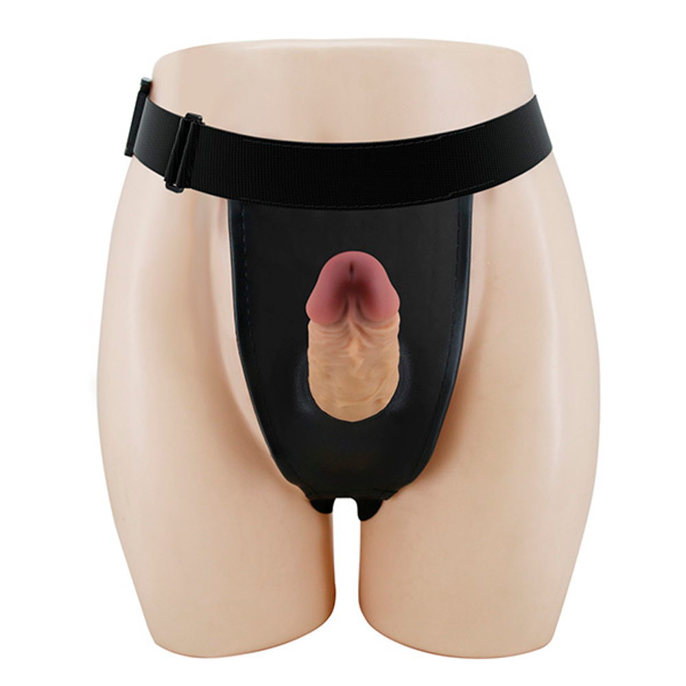 Мужской страпон на регулируемых трусиках Pretty Love Harness Briefs Houston BW-022073N