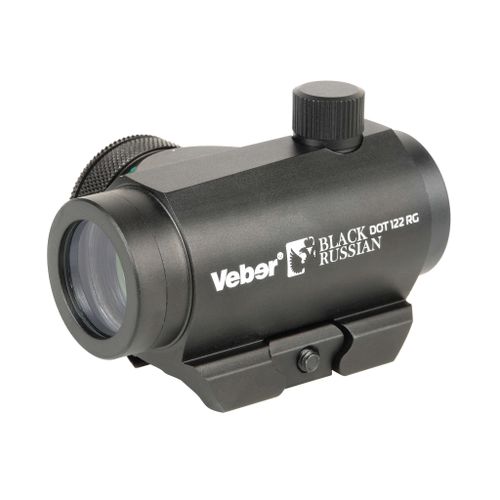 Прицел коллиматорный Veber Black Russian DOT 122 RG (закрытый, 4 МОА, объектив 22мм, метка точка красная/зеленая, вивер)