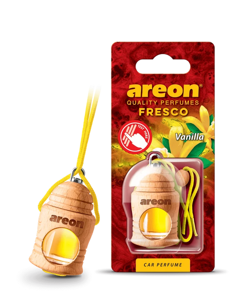 Ароматизатор на зеркало Areon Fresco, бутылочка, ваниль