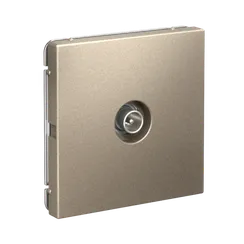 Розетка телевизионная оконечная 1DB Systeme Electric ArtGallery Шампань GAL000591